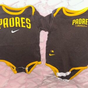 Nike Kids Padres Bodysuit - Black and Yellow